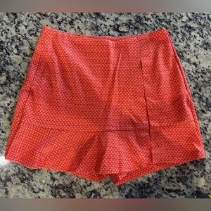 CAbi Red Patterned Skorts - NWOT - Size 4